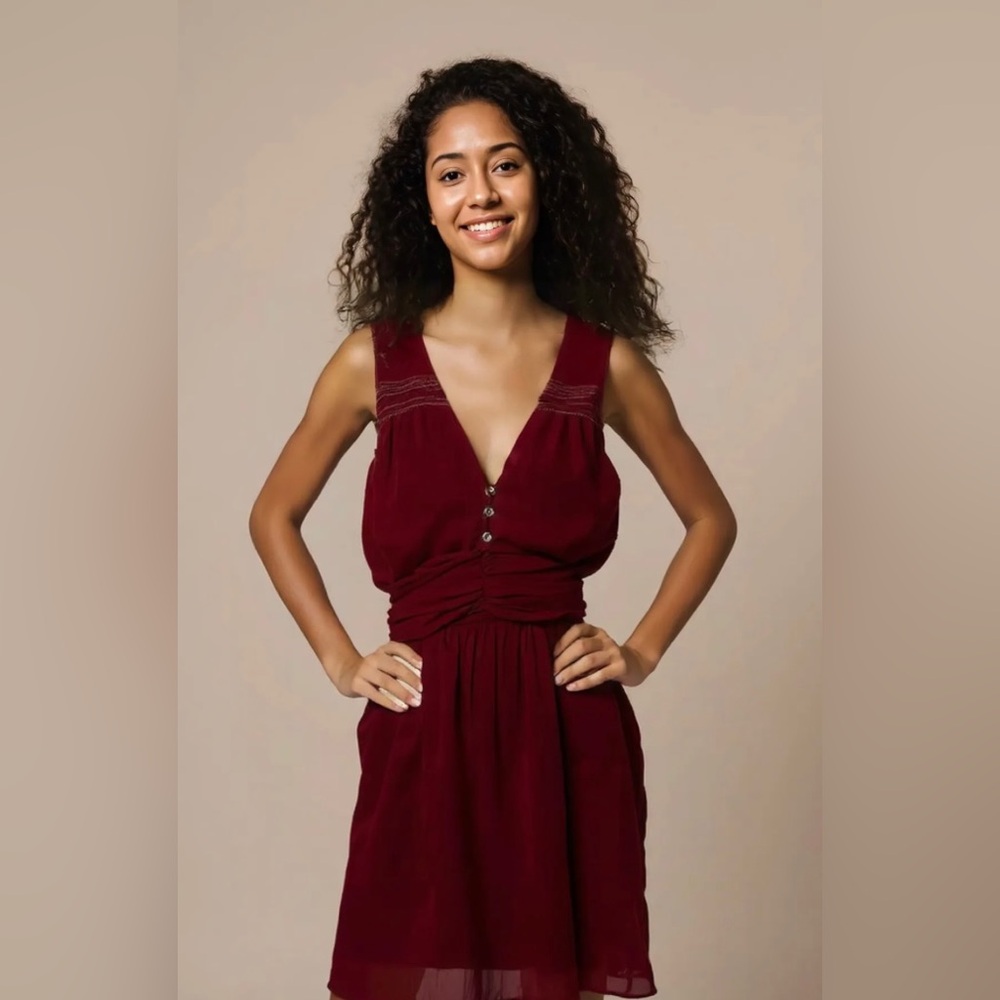 American Rag Burgundy Mini Dress